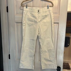 White “Oprah” Wide-Leg Pants